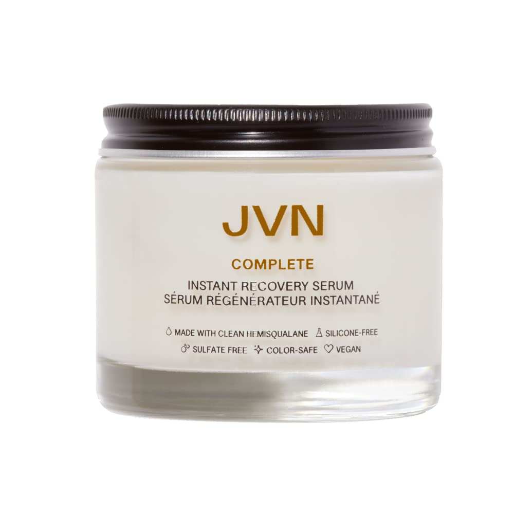 JVN Instant Recovery Serum, Leave-In Anti Frizz Hair Serum, Repairs Hair & Protects Against Heat Damage, Smoothing Serum for All Hair Types (3.4 Fl Oz)