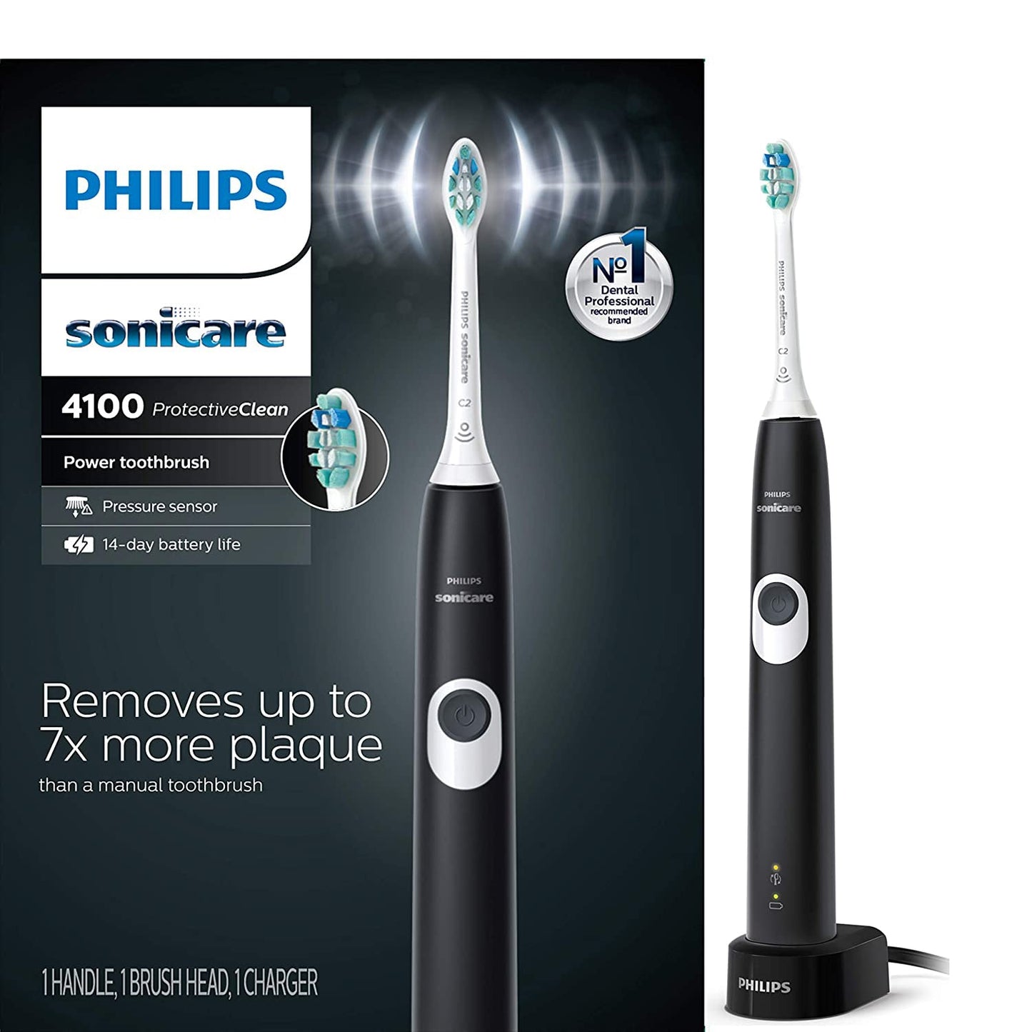 Philips Sonicare ProtectiveClean 4100 Rechargeable Electric Power Toothbrush
