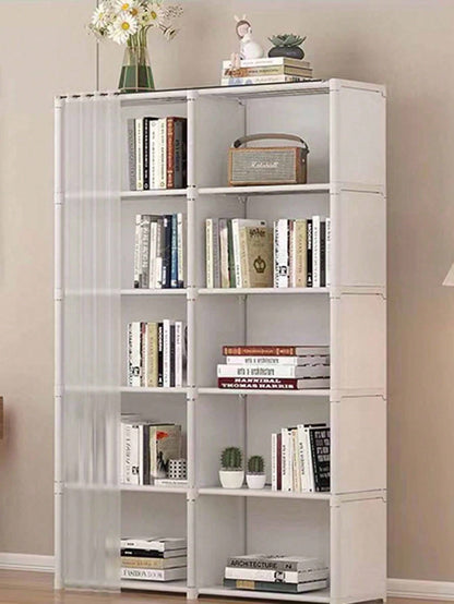1pc, 5-layer 6-layer Storage Organizer Cabinet, Kitchen Storage Organizer Shelf, Cabinet Storage Rack Combination Rack, Kitchen Spice Storage Rack, Living Room Shelf Rack, Bedroom Bookcase And Bookshelf