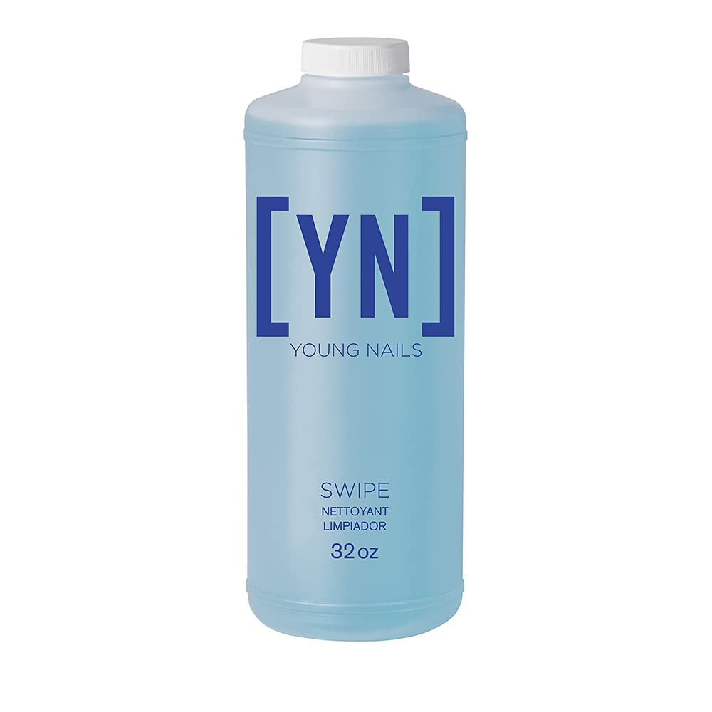 Young Nails Swipe | Prep Nail Plate by Dehydrating and Cleansing | Removes Dust, Dirt, Oils, and Contaminants Before Nail Enhancement Application