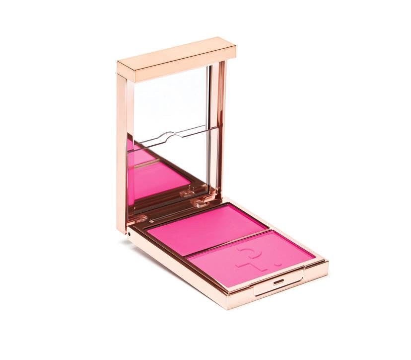 Patrick Ta Major Headlines - Double-Take Creme & Powder Blush Duo - She's Giving (Vibrant Blue Pink)