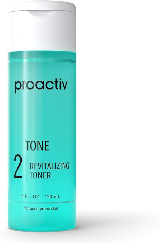 Facial Toner for Sensitive Skin - Alochol Free Toner for Face Care - Pore Tightening Glycolic Acid and Witch Hazel Formula - Acne Toner to Balance Skin and Remove Impurities, (Step 2) 4 FL. OZ.