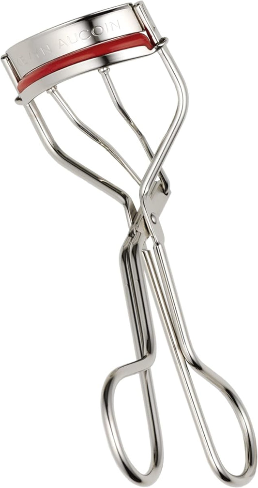 Kevyn Aucoin The Eyelash Curler: Easy use. Long-lasting curl of lashes effect. Wide opening. Stainless steel with two red lash cushions. Pro makeup artist tool for before & after mascara application