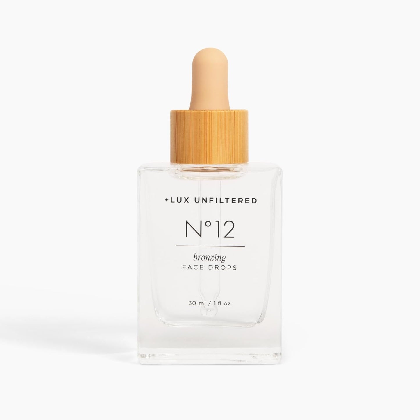 +Lux Unfiltered N¡12 Bronzing Self Tanning Drops in Fragrance Free - Gluten Free, Cruelty Free, & Vegan Face Tanner Drops - Easy, No Mess Face Tanning Drops