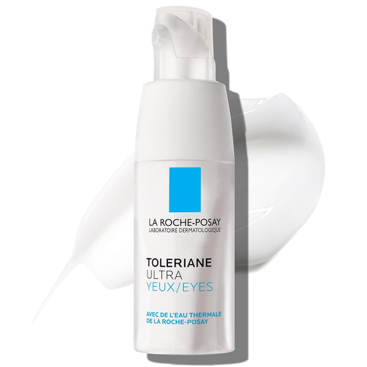 La Roche-Posay Toleriane Dermallergo Eye Cream Soothing Repair Moisturizer, Soothes and Comforts Sensitive Skin, Allergy Tested, Fragrance Free, Alcohol Free, Formerly Toleriane Ultra Eyes