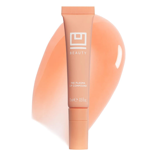 U Beauty The PLASMA Lip Compound - Clear Plumping Lip Gloss Treatment with Hyaluronic Acid for Deep Hydration - Salicylic Acid, Vitamin E, & Peptides Contour Lips & Help Diminish Fine Lines - 15 mL