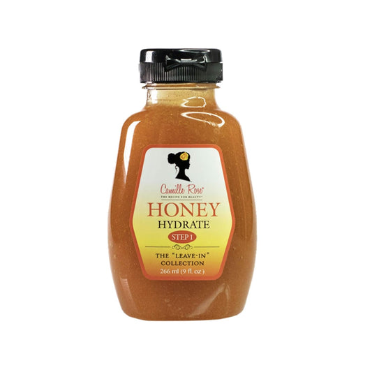 Camille Rose Honey Hydrate Leave In Conditioner, with Aloe and Olive Oil, to Soften Smooth and Protect, Moisturizer for All Hair Types, 9 fl oz