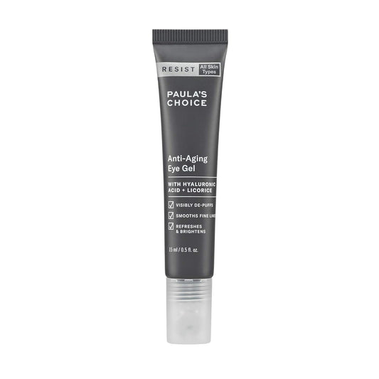 Paula's Choice RESIST Anti-Aging Eye Gel with Hyaluronic Acid, for Dark Circles, Puffy Eyes, Crow's Feet, Fine Lines & Wrinkles, 0.5 Ounce