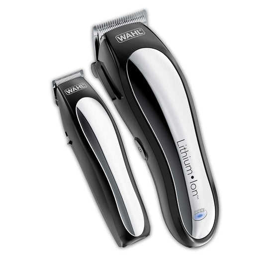 Wahl USA Clipper Rechargeable Lithium Ion Cordless Haircutting Clipper & Battery Trimming Combo Kit Ð Electric Clipper for Grooming Heads, Beards, & All Body Grooming Ð Model 79600-2101P