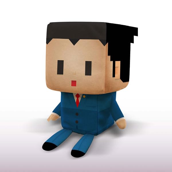 Capcom 40Th Anniversary Ryuichi Naruhodo Stuffed Toy (Japan) H16Xw8Xd8Cm Polyester Cotton