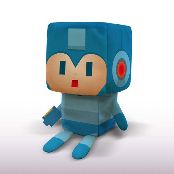 Capcom 40Th Anniversary Rockman Stuffed Toy Japan H160Xw80Xd80Mm Polyester Cotton